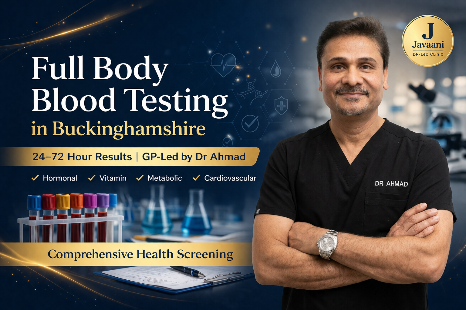 Full Body Health Screening Blood Tests in Buckinghamshire