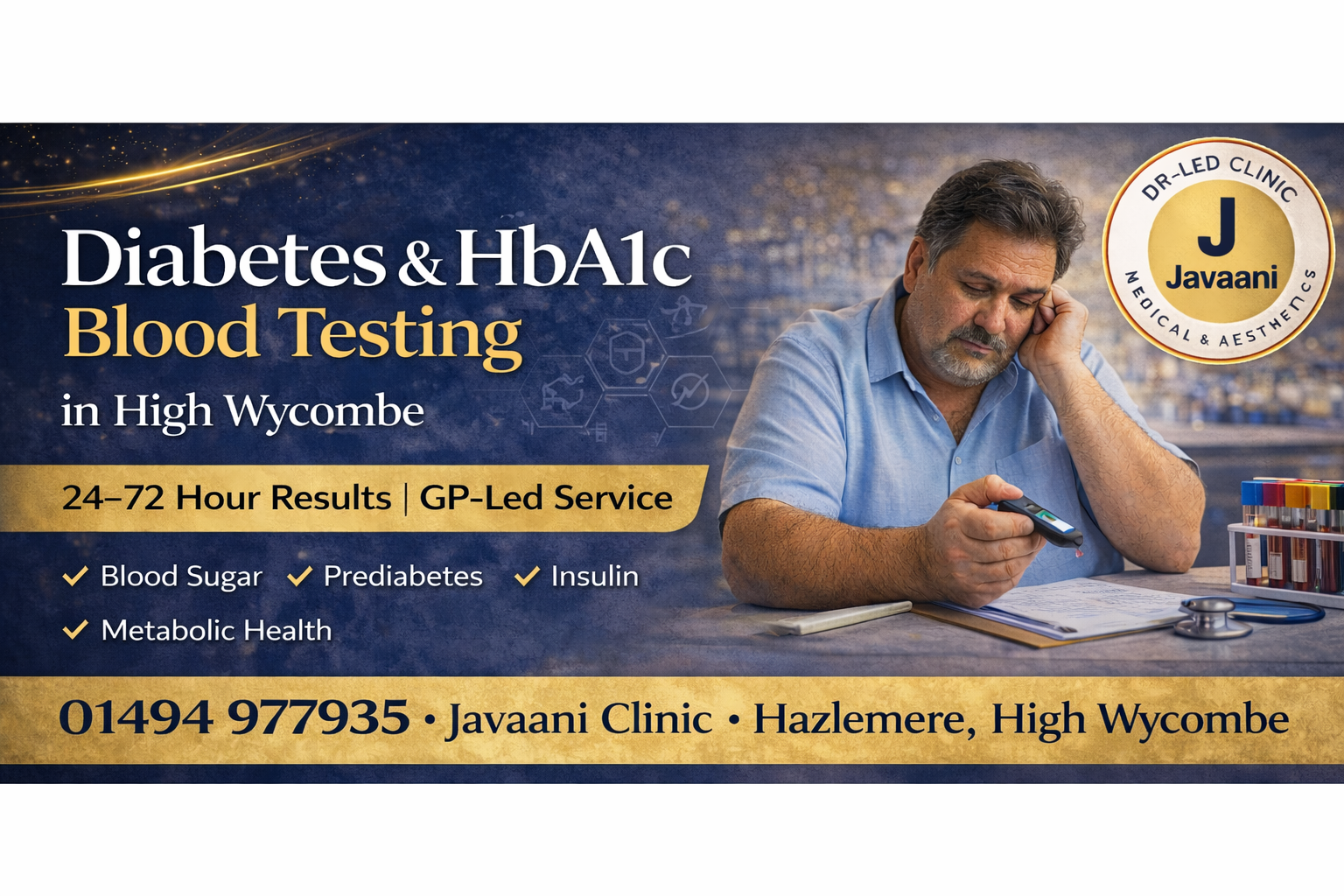 Diabetes & HbA1c Blood Testing in High Wycombe