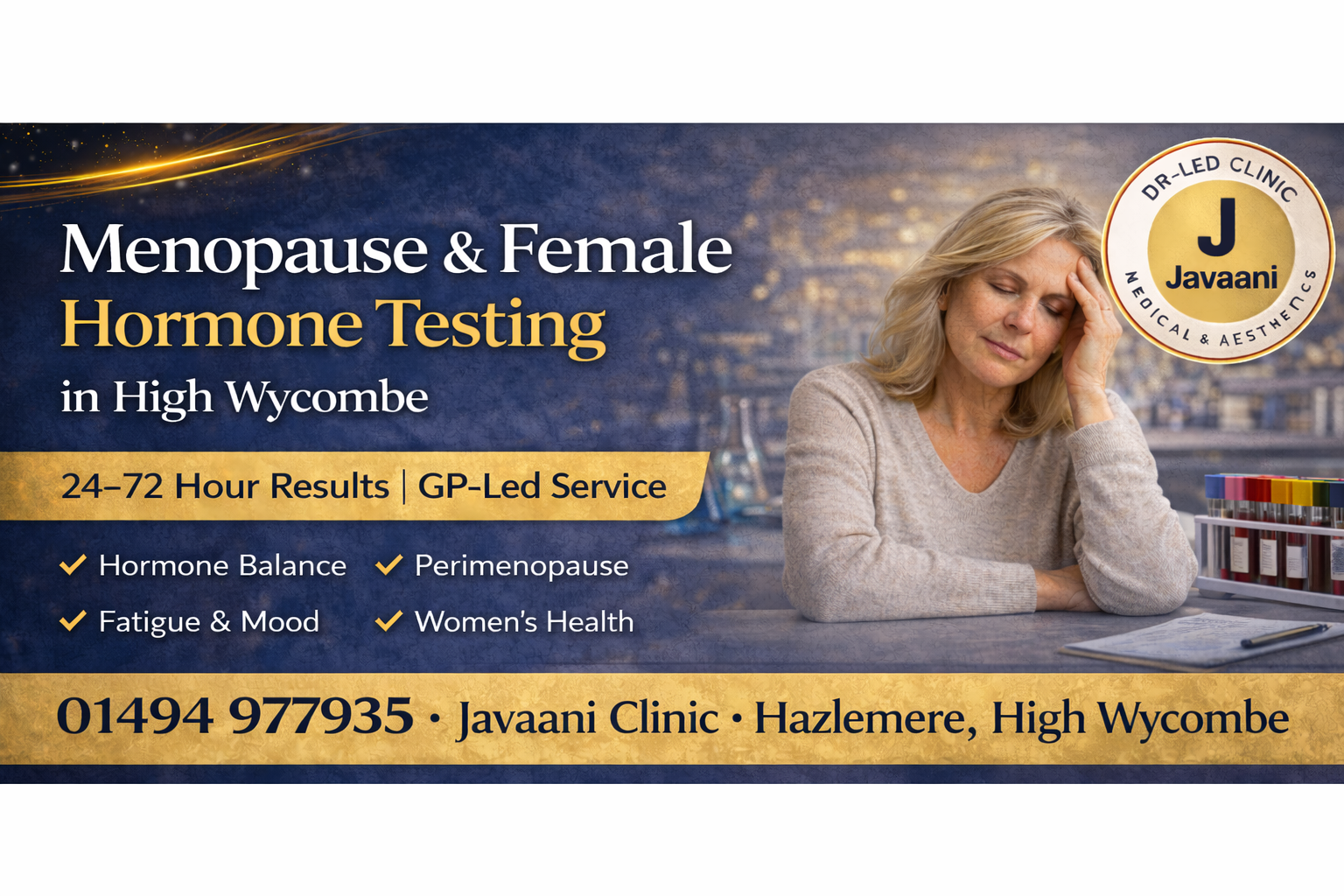 Menopause & Female Hormone Testing in High Wycombe